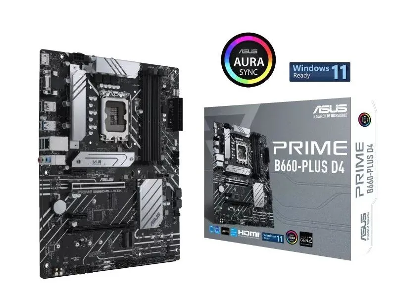 Placă de bază ASUS PRIME B660-PLUS D4, LGA1700, Intel B660, ATX