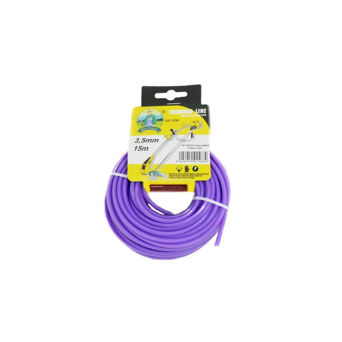 Триммерная леска квадратная 3,5 мм × 15 м Micul Fermier — 9