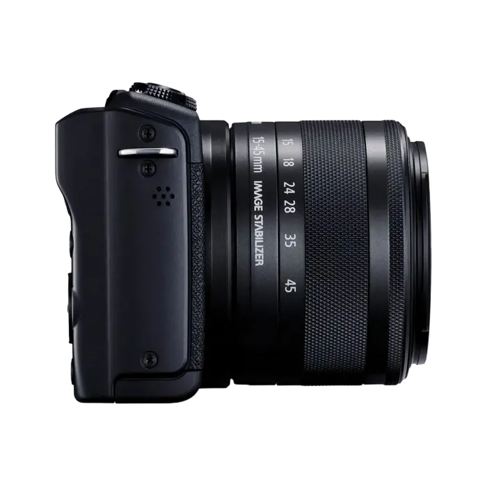 Беззеркальный фотоаппарат Canon EOS M200 + EF-M 15-45 IS + EF-M 55-200 IS, Чёрный