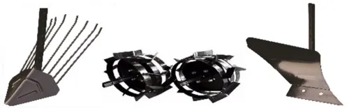 SET Plug cartofi + plug arat+ roti metal motocultor 