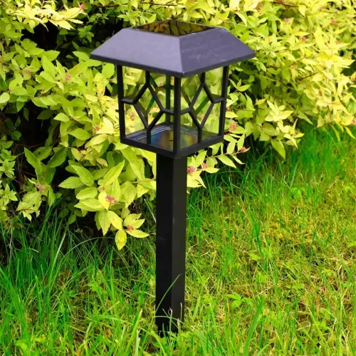 Lampa de gradina JUMI cu panou solar (forma felinar)