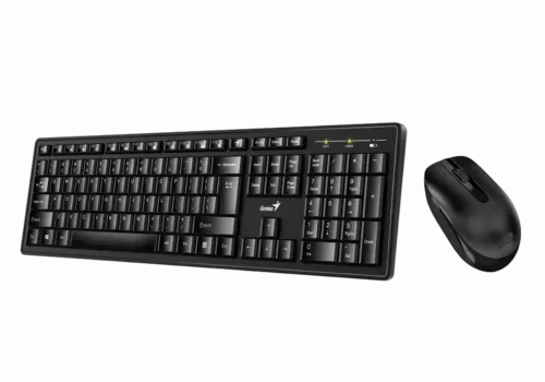 Set Tastatură + Mouse Genius Smart 8200, Fără fir, Negru