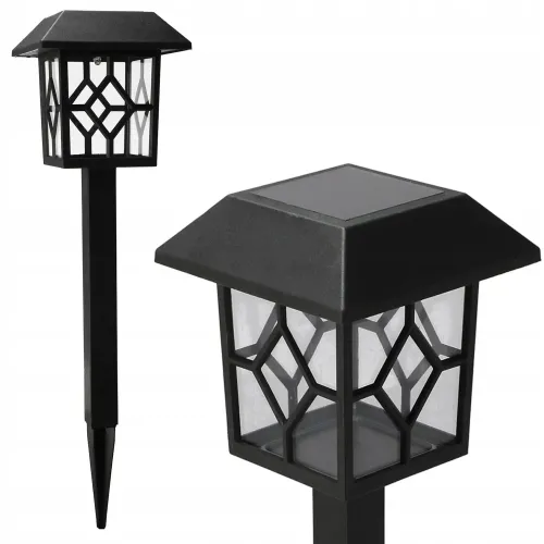 Lampa de gradina JUMI cu panou solar (forma felinar)