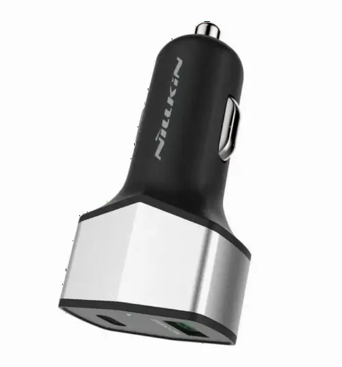 Car Charger Nillkin, Celerity, Quick Charge 3.0, USB+Type C, 33W, Silver