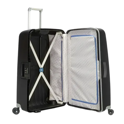 Valiza Samsonite S'CURE cu 4 roti 75/28 negru