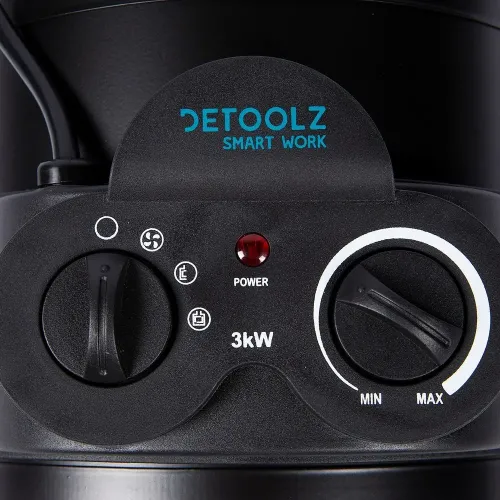 Керамическая тепловая пушка Detoolz 25/1500/3000 Вт, PTC