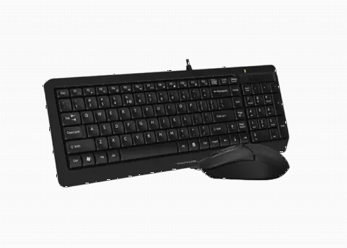 Set Tastatură + Mouse A4Tech F1512, Cu fir, Negru