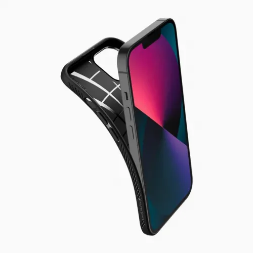 Чехол Spigen iPhone 13, Liquid Air, Матовый черный