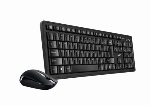 Set Tastatură + Mouse Genius Smart 8200, Fără fir, Negru