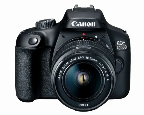 Aparat foto DSLR Canon EOS 4000D + EF-S 18-55 DC III, Negru