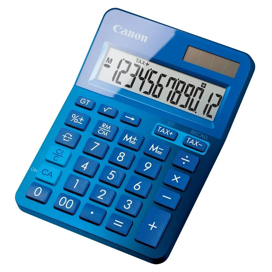 Calculator Canon LS-123K BL, 12 digit, Blue