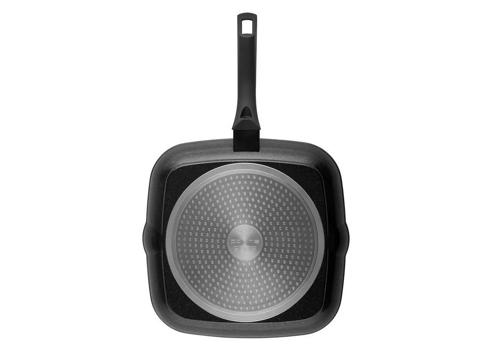 Tigaie-grill Polaris Monolit-28G, 28cm, Negru