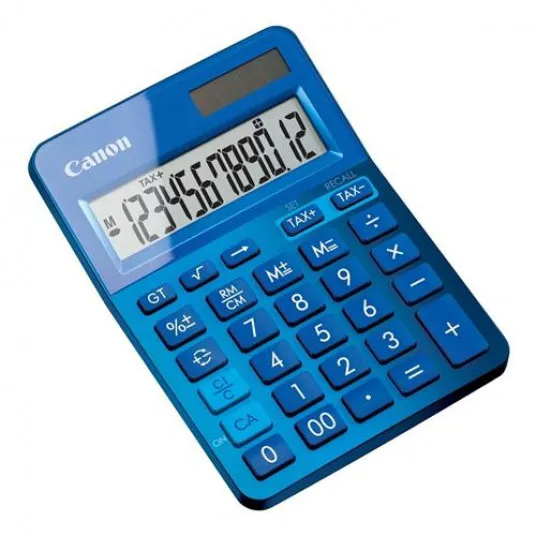 Calculator Canon LS-123K BL, 12 digit, Blue