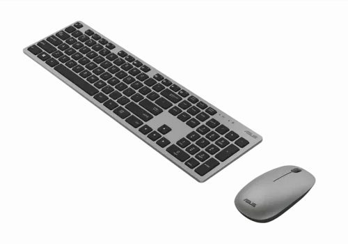Set Tastatură + Mouse ASUS W5000, Fără fir, Gri