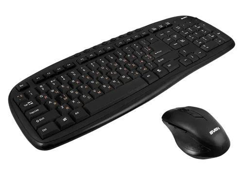 Set Tastatură + Mouse SVEN KB-C3600W, Fără fir, Negru