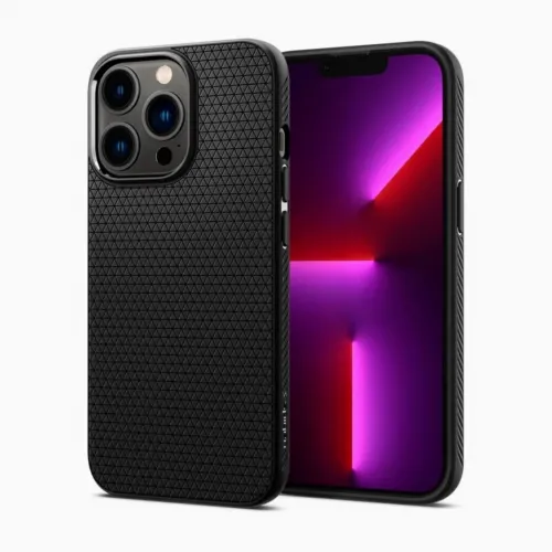Чехол Spigen iPhone 13 Pro, Liquid Air, Матовый черный