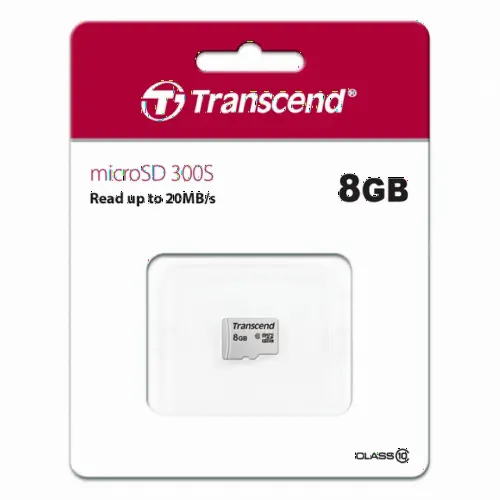 ..8GB MicroSD (Class 10) UHS-I (U1) , Transcend 