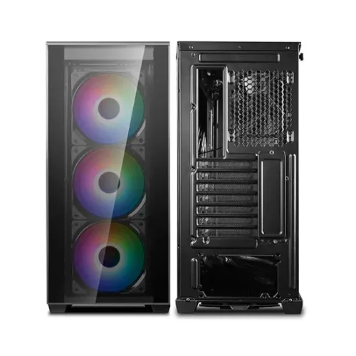 Компьютерный корпус Deepcool MATREXX 70 ADD-RGB 3F, Midi-Tower, ATX, Чёрный