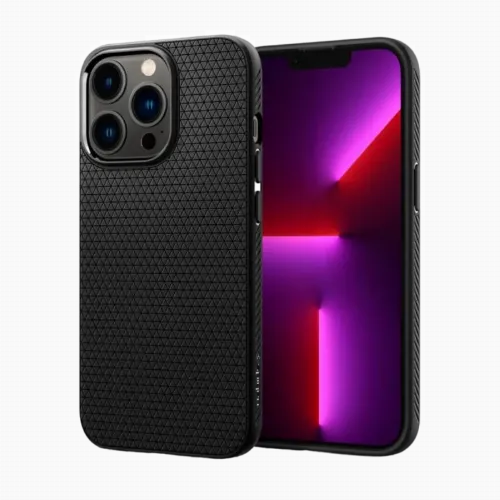 Чехол Spigen iPhone 13 Pro, Liquid Air, Матовый черный