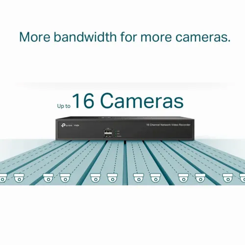 Înregistrator video TP-LINK VIGI NVR1016H, Negru