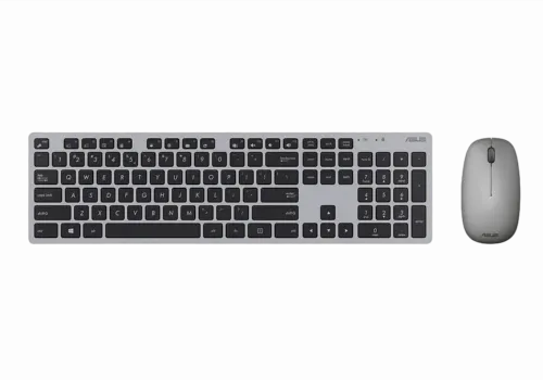 Set Tastatură + Mouse ASUS W5000, Fără fir, Gri