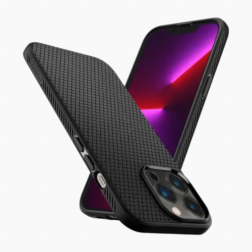 Чехол Spigen iPhone 13 Pro, Liquid Air, Матовый черный
