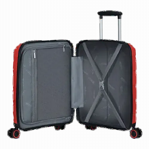 Valiza American Turister AIR MOVE pe 4 roti 55/20 TSA rosu coral
