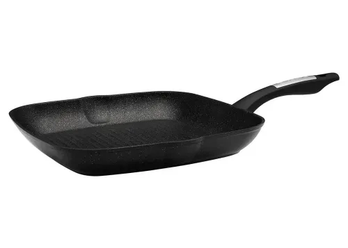 Tigaie-grill Polaris Monolit-28G, 28cm, Negru