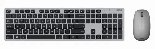 Set Tastatură + Mouse ASUS W5000, Fără fir, Gri