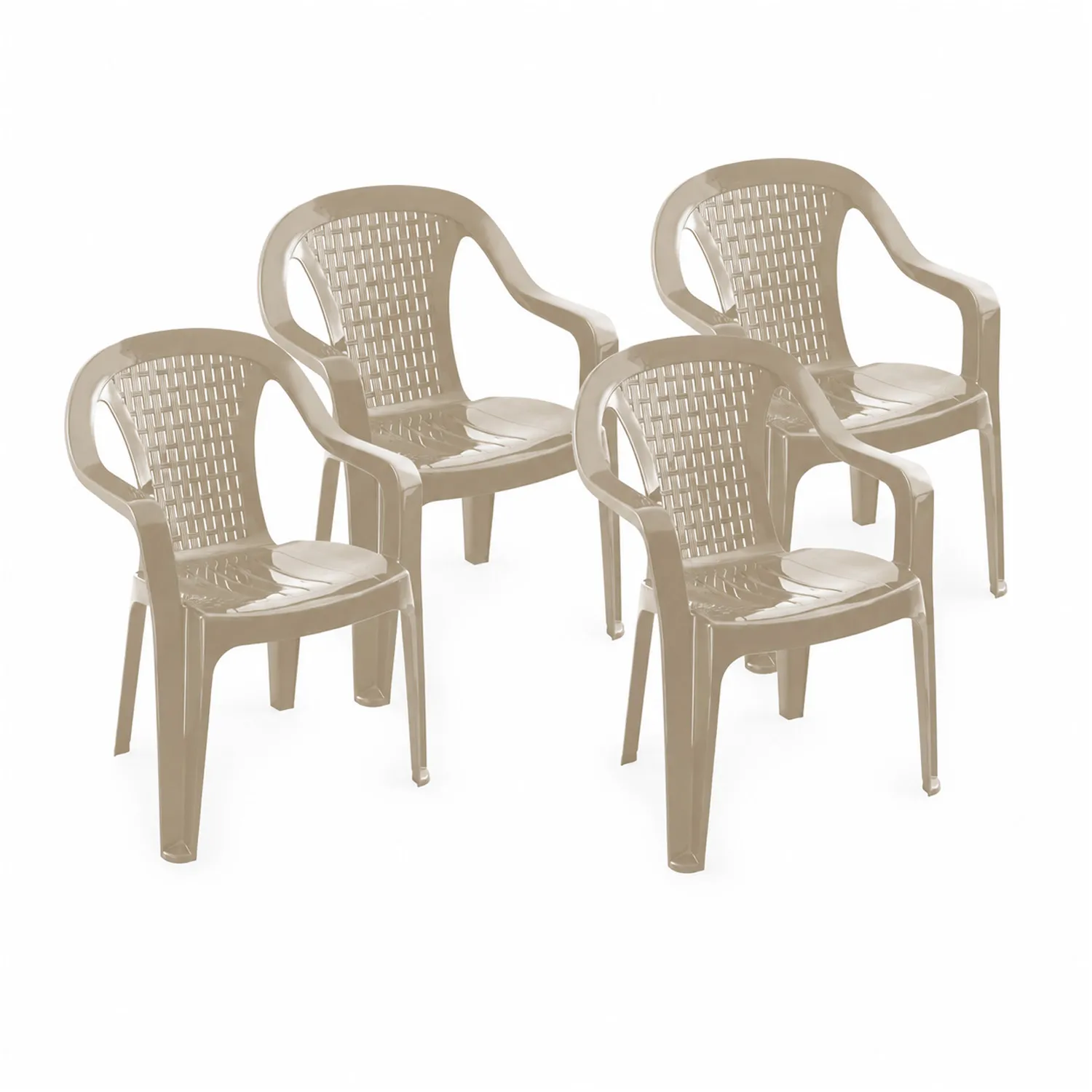 TikTok Set de 4 scaune Scaun Valerija Elegant (capucino-bej)