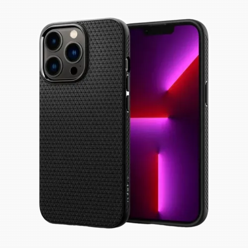Чехол Spigen iPhone 13 Pro Max, Liquid Air, Матовый черный