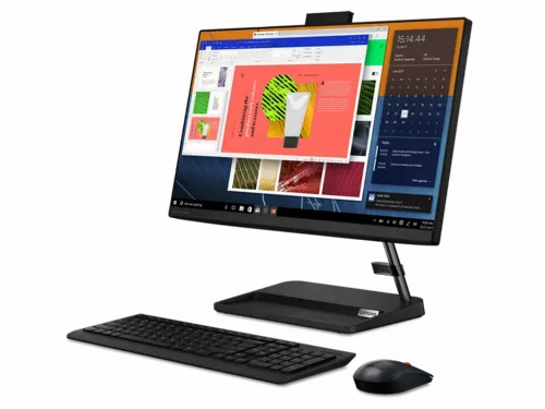 Computer All-in-One Lenovo IdeaCentre 3 22ITL6, 21,5", Intel Core i3-11100B, 8GB/256GB, Windows 11 Home, Negru