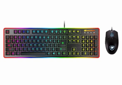 Gaming Keyboard & Mouse Cougar Deathfire EX, 8-Effect Multicolour Backligh, FN Key, Win Lock, USB