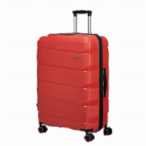 Valiza American Turister AIR MOVE 4 roti 75/28 TSA rosu coral
