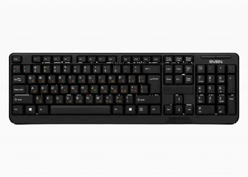 Tastatură SVEN KB-C2200W, Fără fir, Negru