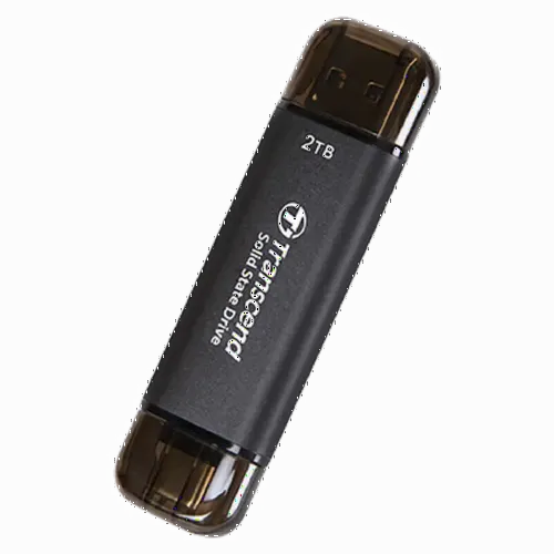 SSD portabil extern Transcend ESD310C, 2 TB, Grey (TS2TESD310C)