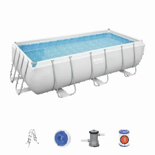 Каркасный бассейн Bestway Power Steel, 6478л, Серый, 6942138986372