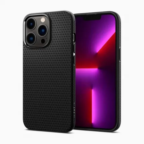 Чехол Spigen iPhone 13 Pro Max, Liquid Air, Матовый черный