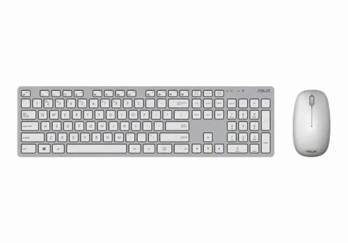Set Tastatură + Mouse ASUS W5000, Fără fir, Alb