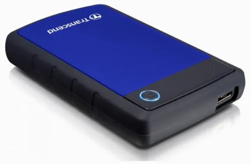 HDD portabil extern Transcend StoreJet 25H3B,  4 TB, Albastru Marin (TS4TSJ25H3B)