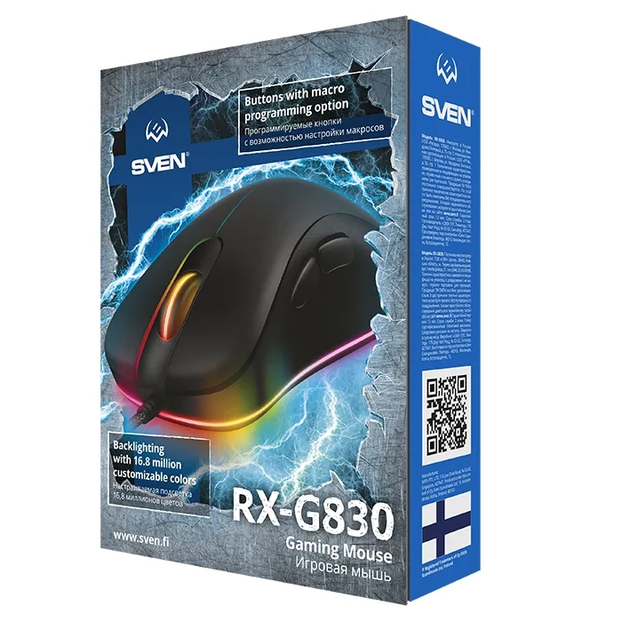 Gaming Mouse SVEN RX-G830, Negru