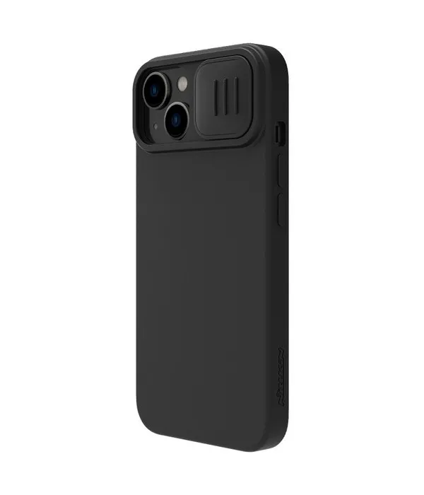 Nillkin Apple iPhone 14, CamShield Silky Magnetic Silicone Case, Elegant Black