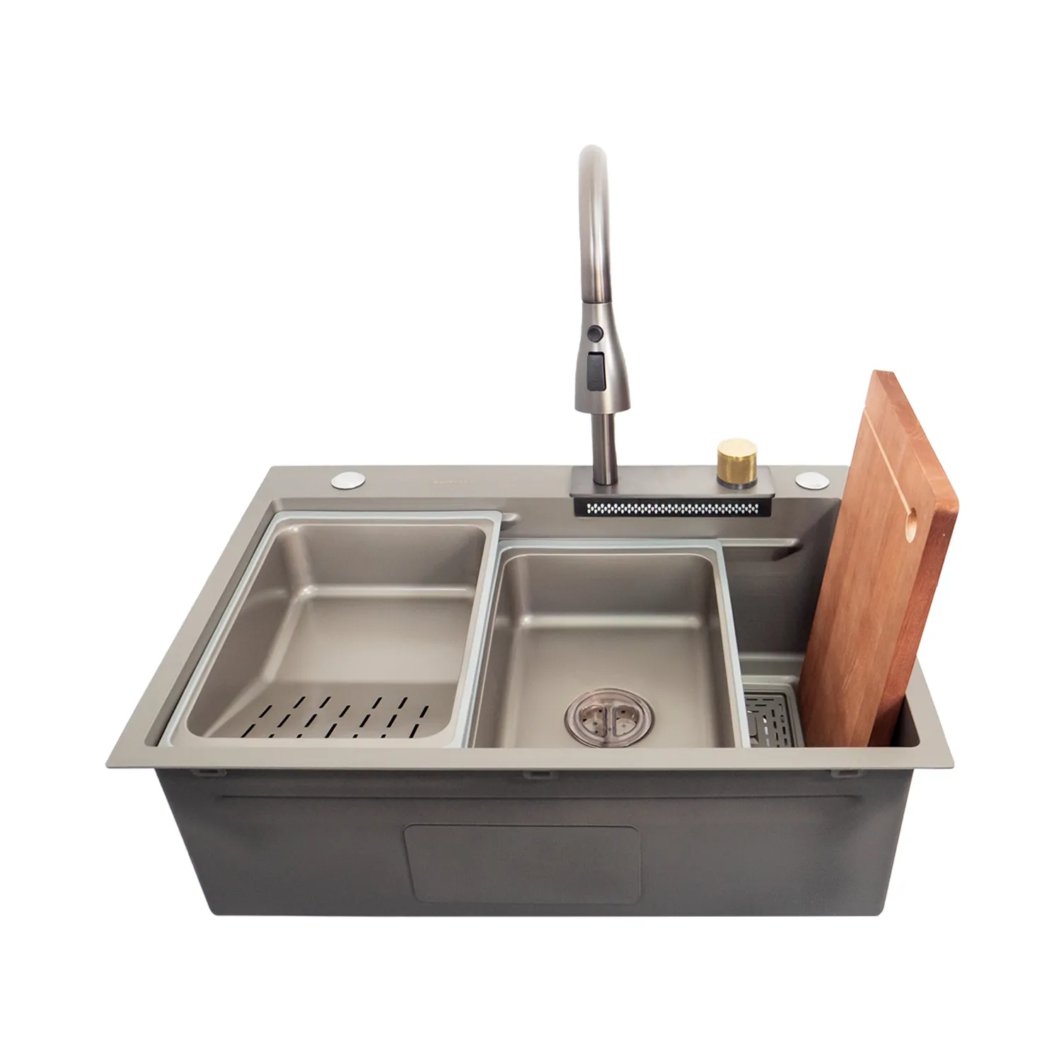 Chiuveta handmade SanDonna HD6850 (Crom Satin)