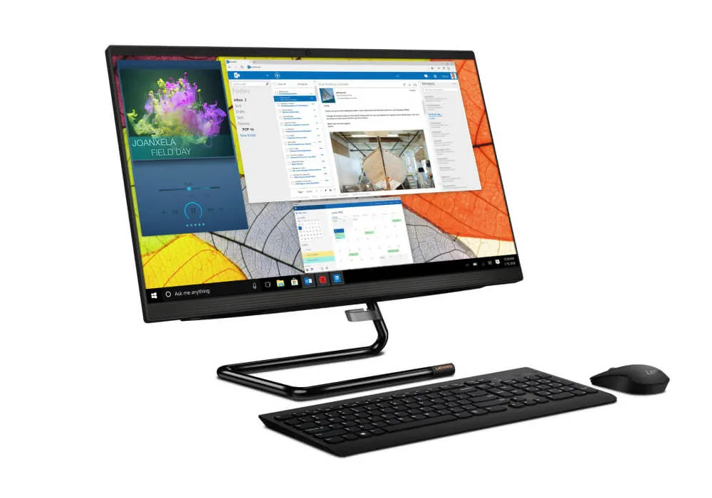 Computer All-in-One Lenovo IdeaCentre AIO 3 24ALC6, 23,8", AMD Ryzen 5 5500U, 16GB/512GB, Fără SO, Negru