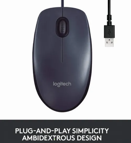 Mouse Logitech B100, Negru