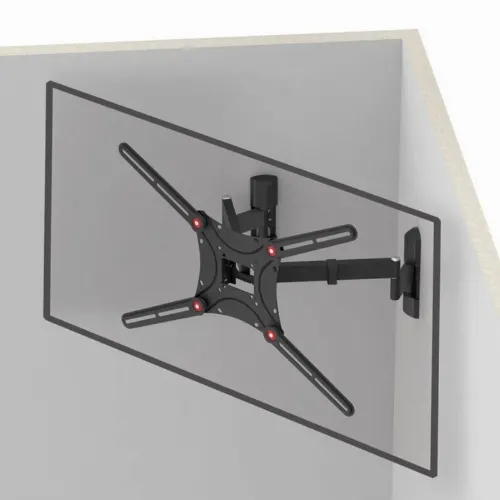 Suport TV de perete BARKAN BM464L, Negru