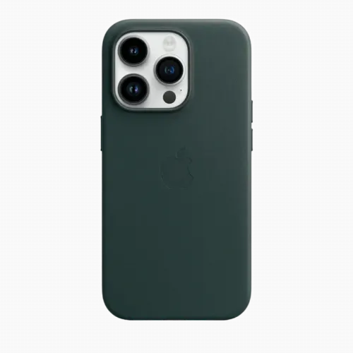Original iPhone 14 Pro Leather Case with MagSafe - Forest Green, Model A2908