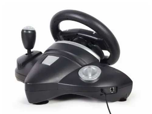 Wheel  GMB STR-M-01, 9", 270 degree, Pedals, Gear stick, 4-axis, 8 buttons, Vibration feedback, USB