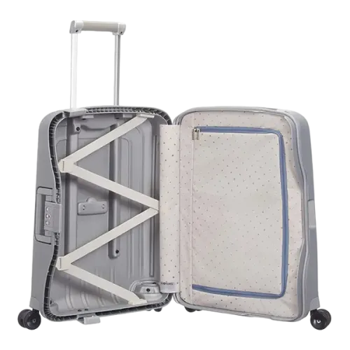 Valiza Samsonite S'CURE cu 4 roti 55/20 ARGINTIU 1st