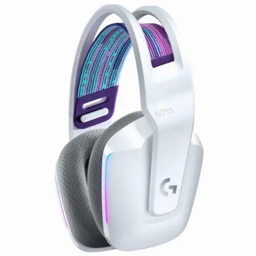 Căști gaming Logitech G733, Wireless/Cu fir, Alb